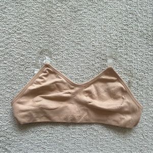 Capezio Women’s Seamless Clear Back Bra Nude XS